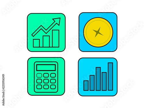 set of business icons