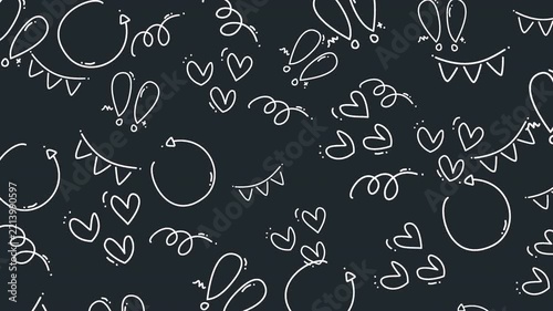 video animation seamless pattern decorative symbol 