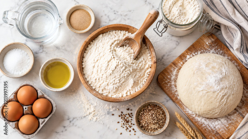 ingredients for baking cookies