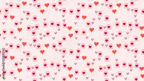 Heart Balloons and Gift Tags Pattern
