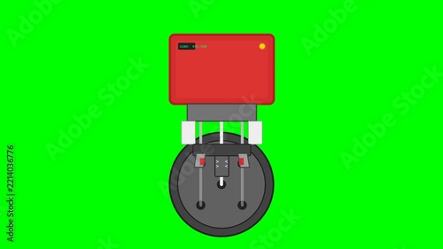 Automated Multi-Strand Wedge Puller Jack Civil Engineering Testing Animation