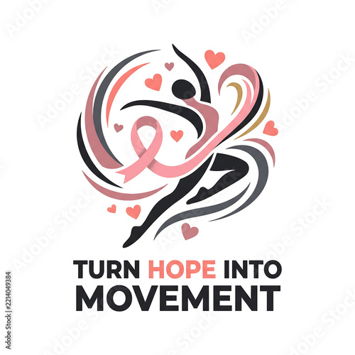 Breast Cancer Awareness Dancer Graphic