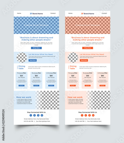 Email newsletter design