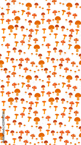 Stylized mushroom pattern