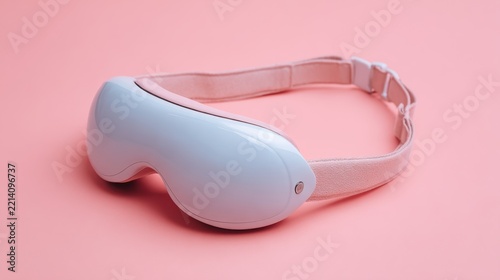 eye massager device on pastel tone