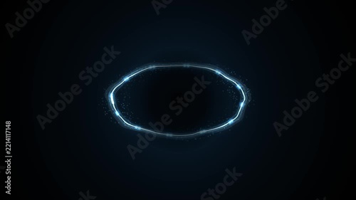 Liquid Halo — Futuristic Luminous Ring 4K Seamless Loop