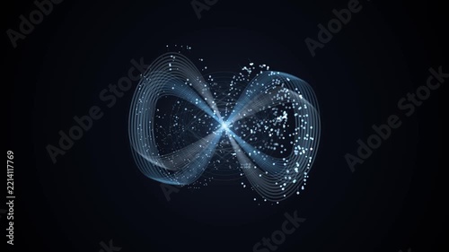 Infinity Sphere — Futuristic Orbital Motion 4K Seamless Loop