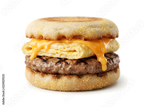 egg sausage muffin breakfast