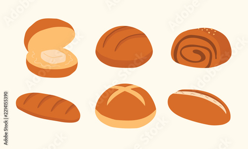 Bread Vector illustration for bakery cafe menu