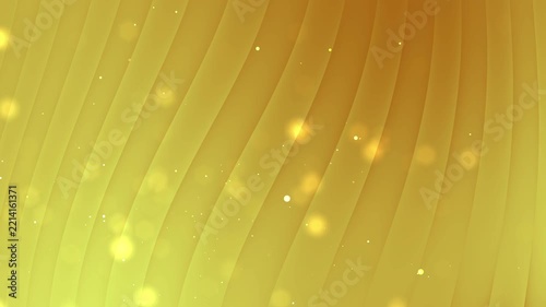 Abstract background with golden curved diagonal lines, glowing particles, and bokeh lights. Ideal for luxury branding, festive designs, and elegant compositions.