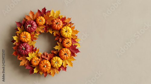 wreath of autumn leaves
