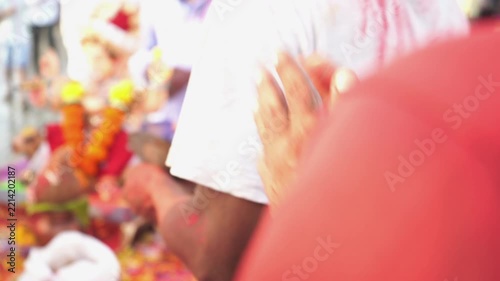 Ganpati Visarjan procession in Mumbai city, India
