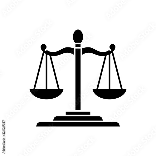  Scales Of Justice Icon Law Balance Symbol