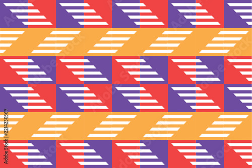 Abstract Minimalist Geometric Pattern Modern Seamless Vector Tile Collection