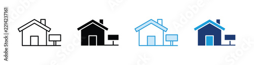 House For Sale  Icon Collection With Multiple Styles