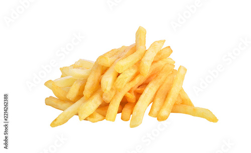 French fries isolated on transparent background. PNG