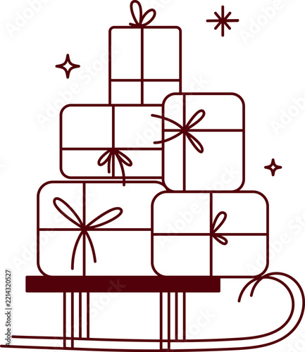 Mega collection of 50 hand-drawn Christmas and winter holiday outline icons. Includes gingerbread houses, Santa Claus, reindeer, ornaments, gifts, fireplace, candles, and cozy drinks. Perfect for holi