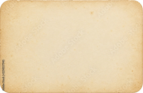 Blank Vintage Parchment Paper Background with Soft Rounded Edges