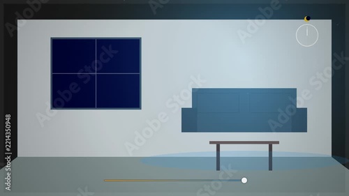 Smart Lighting Control Animation with Living Room Concept