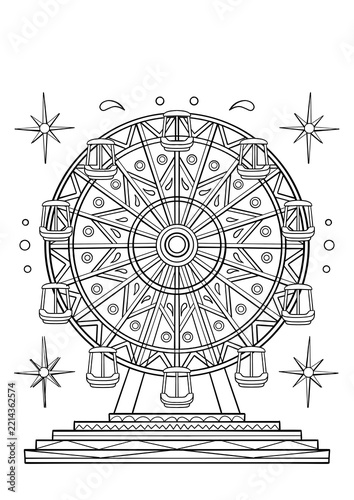 vector illustration of a compass rose