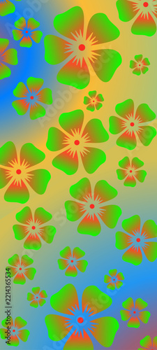 seamless pattern with flowers
