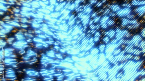 Dynamic abstract background with flowing blue neon lines. Represents digital data flow, cyberpunk networks, and futuristic technology patterns.