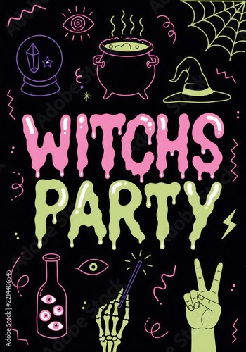 Witches Party Event Flyer Template