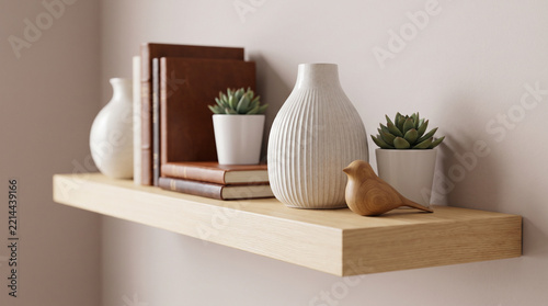 Scandinavian Shelf Styling - Modern Minimalist Home Decor