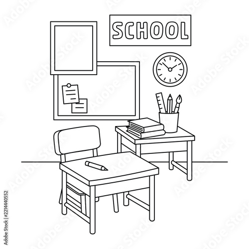 interior of a classroom