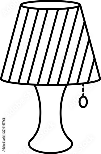vector illustration of a lamp