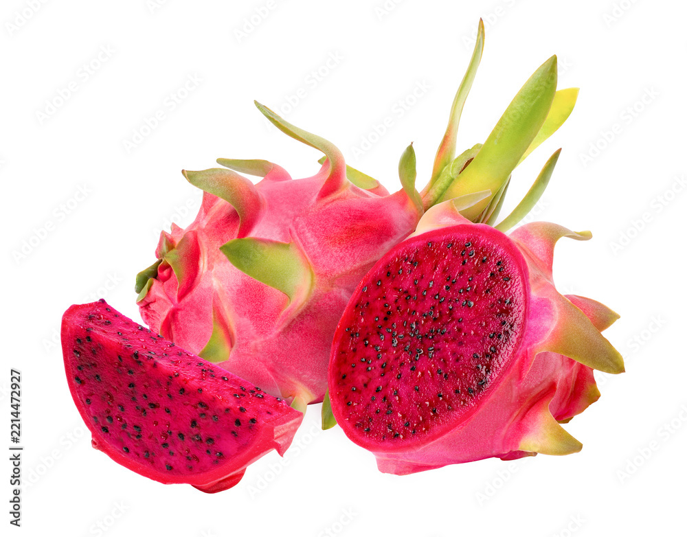 Fototapeta premium dragon fruit isolated on transparent png background 