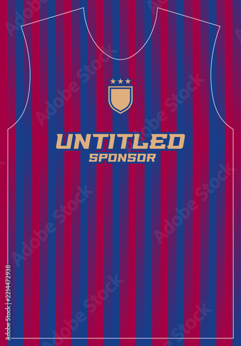 Navy Blue Magenta Stripe Line Sport Jersey Pattern Vector Design Template for Football Sublimation