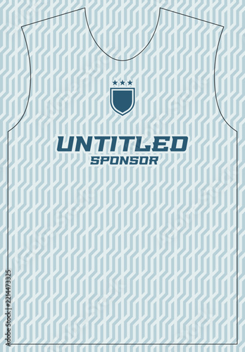 Light Blue Chain Lattice Sport Jersey Pattern Vector Design Template for Football Sublimation