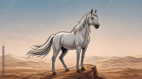horse on the beach
