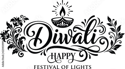 Happy Diwali Festival of Lights Greeting Card