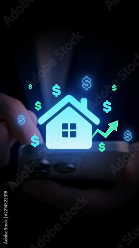 Real Estate Investment Growth with Rising Property Value, Housing Market Appreciation, Digital Finance and Wealth Building