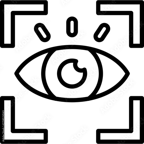 Focus icon in line style