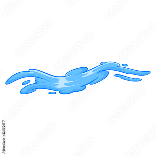 Water splash cartoon element illustration 