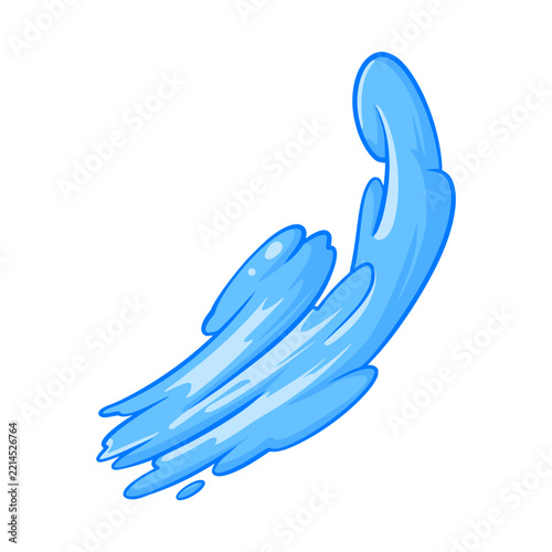 Water splash cartoon element illustration 
