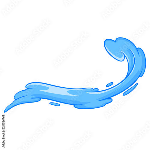 Water splash cartoon element illustration 