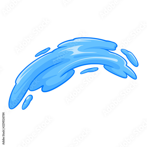 Water splash cartoon element illustration 