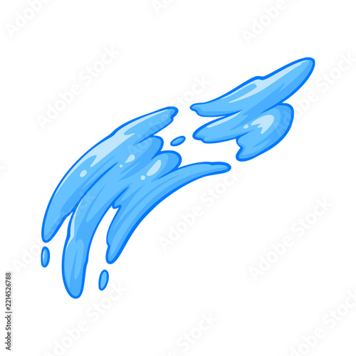 Water splash cartoon element illustration 
