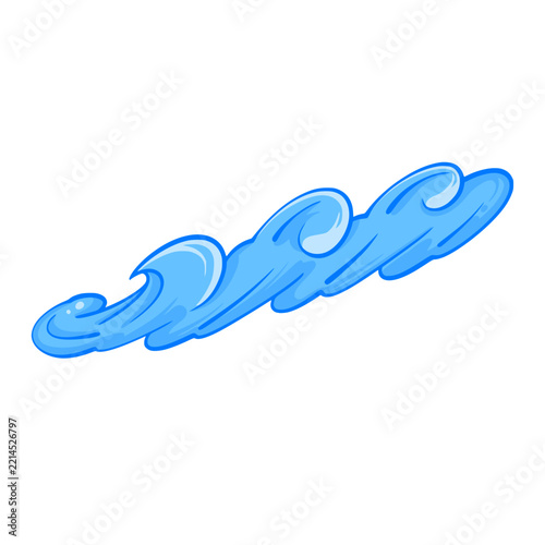 Water splash cartoon element illustration 