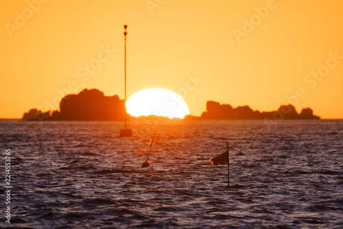 Le coucher de soleil