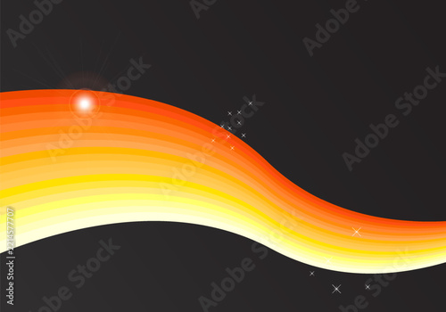 abstract background with curve pattern and yellow color
