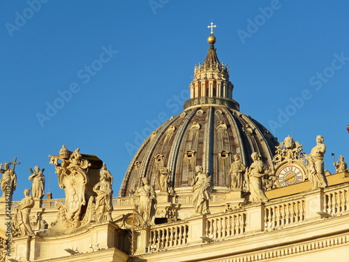  sculpture Facade of St. Peter's Basilica, St. Peter's Square, Vatican City, Rome 