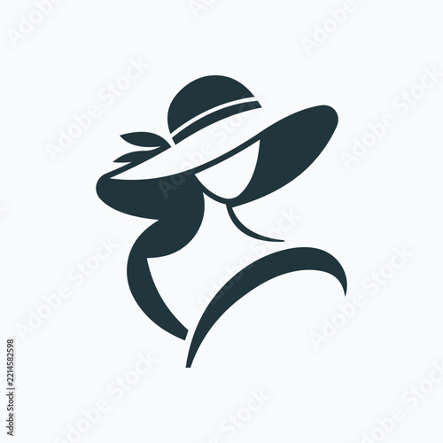 woman with hat icon