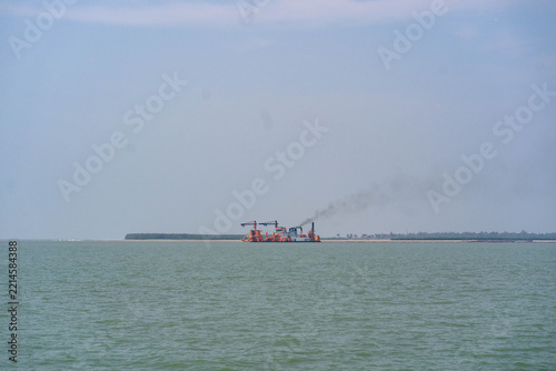 cargo ship in the sea