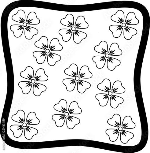 abstract background with flowers