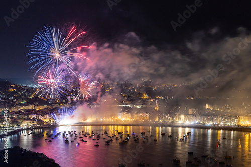 Fotografie Fireworks on La Concha